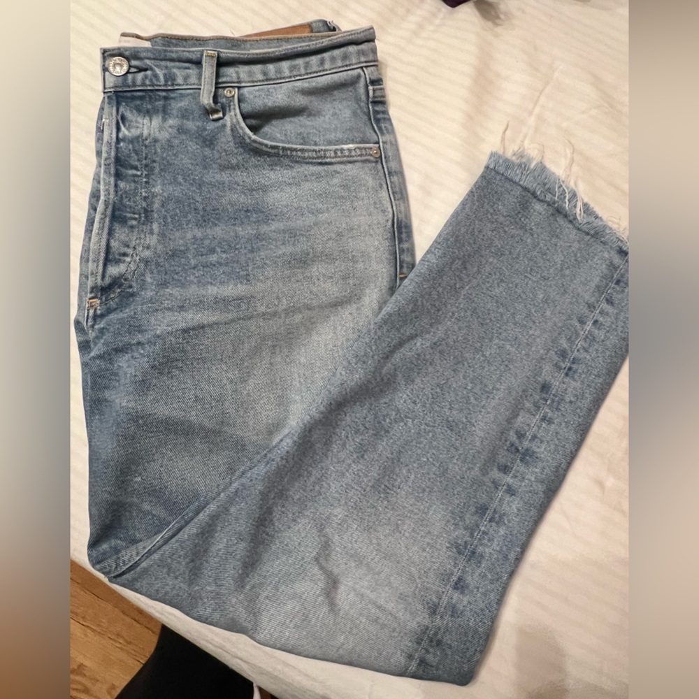 Citizens Of Humanity High Rise Straight Leg Charlotte Crop Jeans